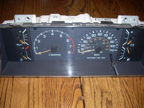 Cut out back of both left and right slots with a razor blade or other tool of your choice. . Toyota pickup custom gauge cluster
